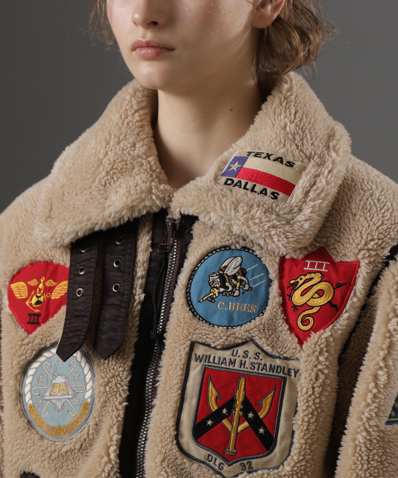 《WOMAN》RETORO BOA B-3 TOPGUN