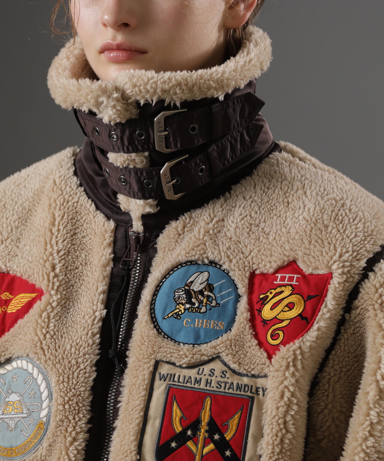 《WOMAN》RETORO BOA B-3 TOPGUN