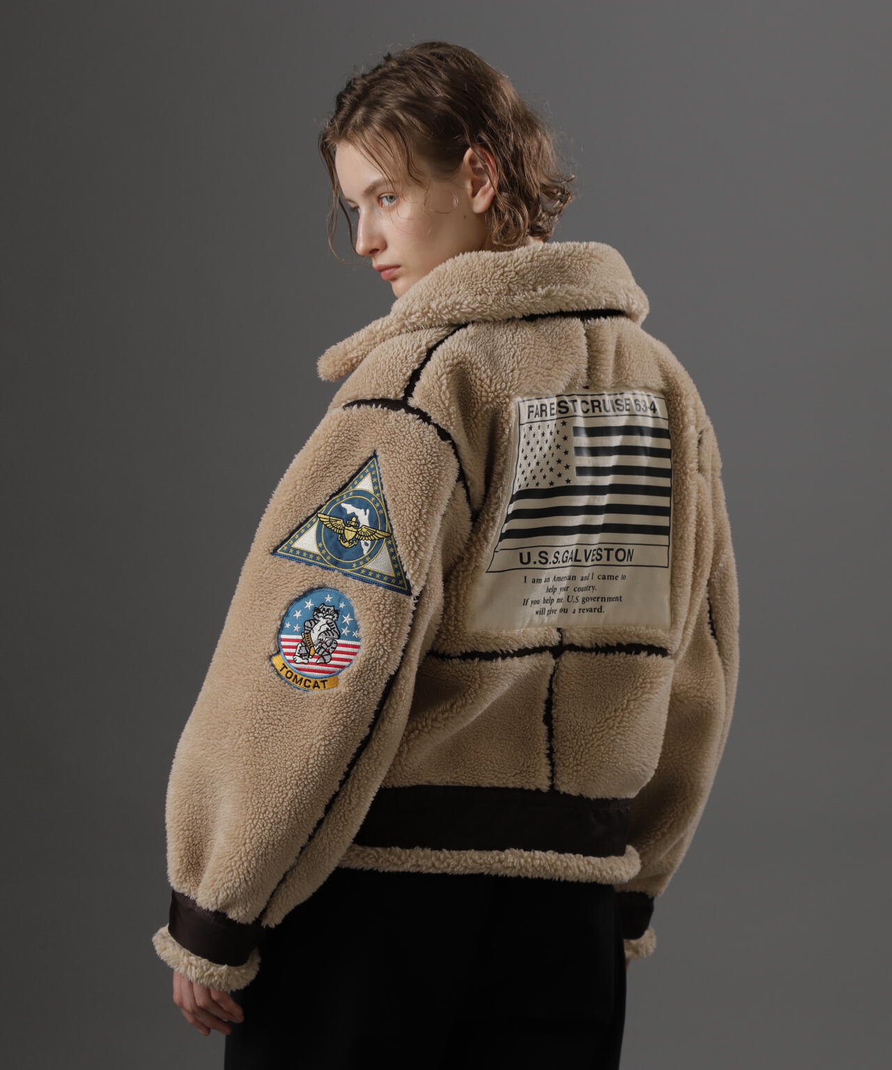 《WOMAN》RETORO BOA B-3 TOPGUN