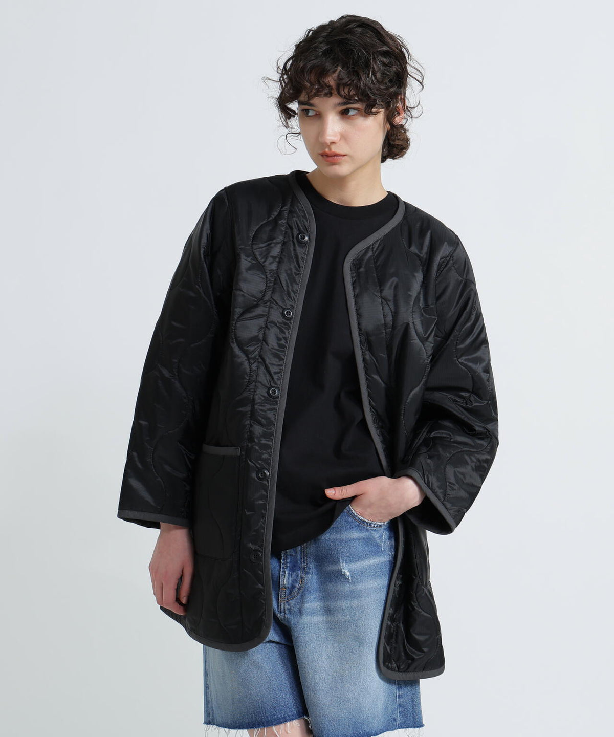 《WOMAN》QUILTING LINER JACKET