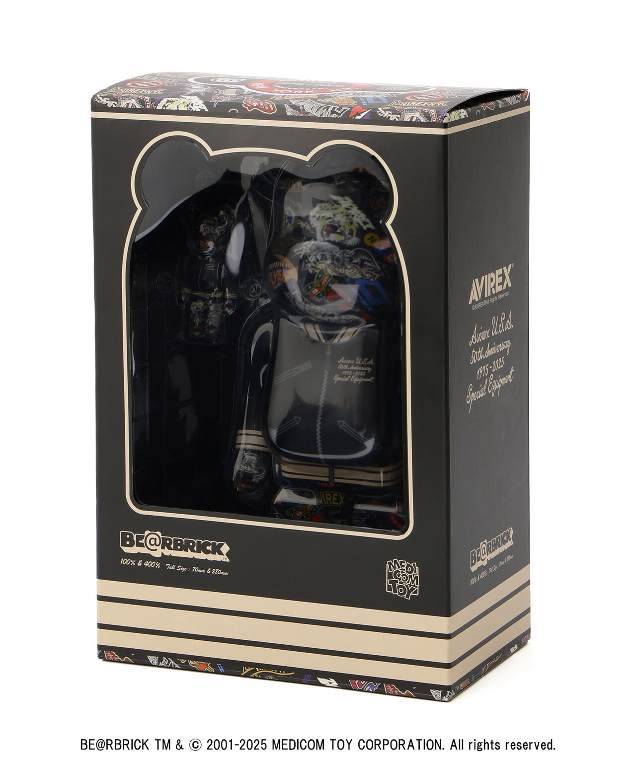 BE@RBRICK AVIREX 50th VARSITY 100% & 400%