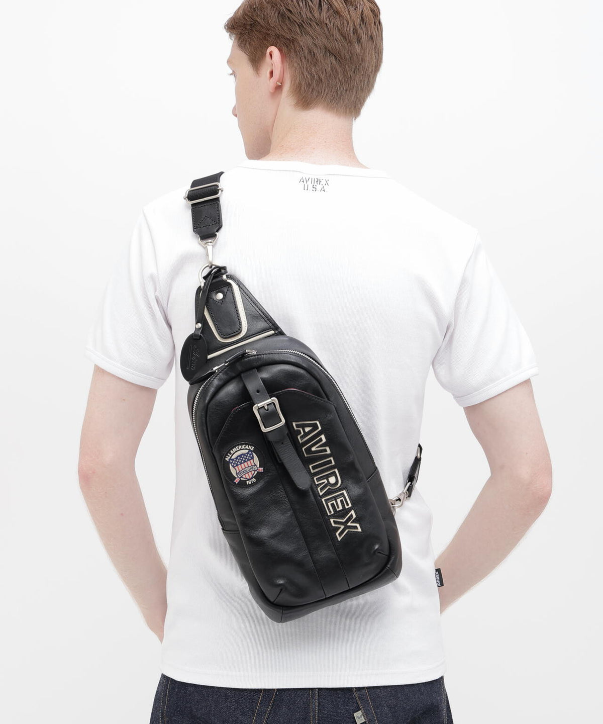 VARSITY LEATHER ONE SHOULDER BAG / AVX5629