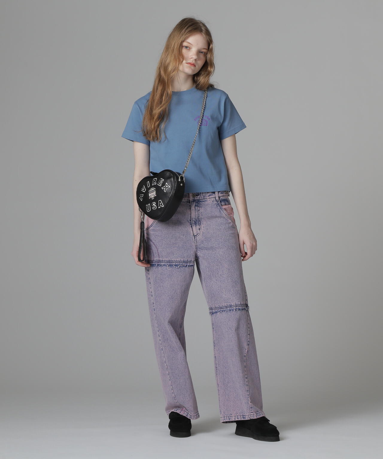 《直営店限定》VARSITY HEART CHAIN BAG/バーシティーハートチェーンバッグ