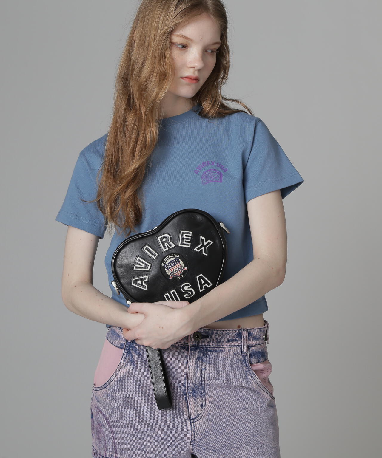 《直営店限定》VARSITY HEART CHAIN BAG/バーシティーハートチェーンバッグ