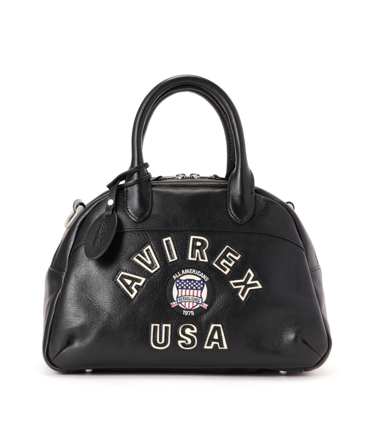 VARSITY LEATHER MINI-BOSTON BAG / AVX5625