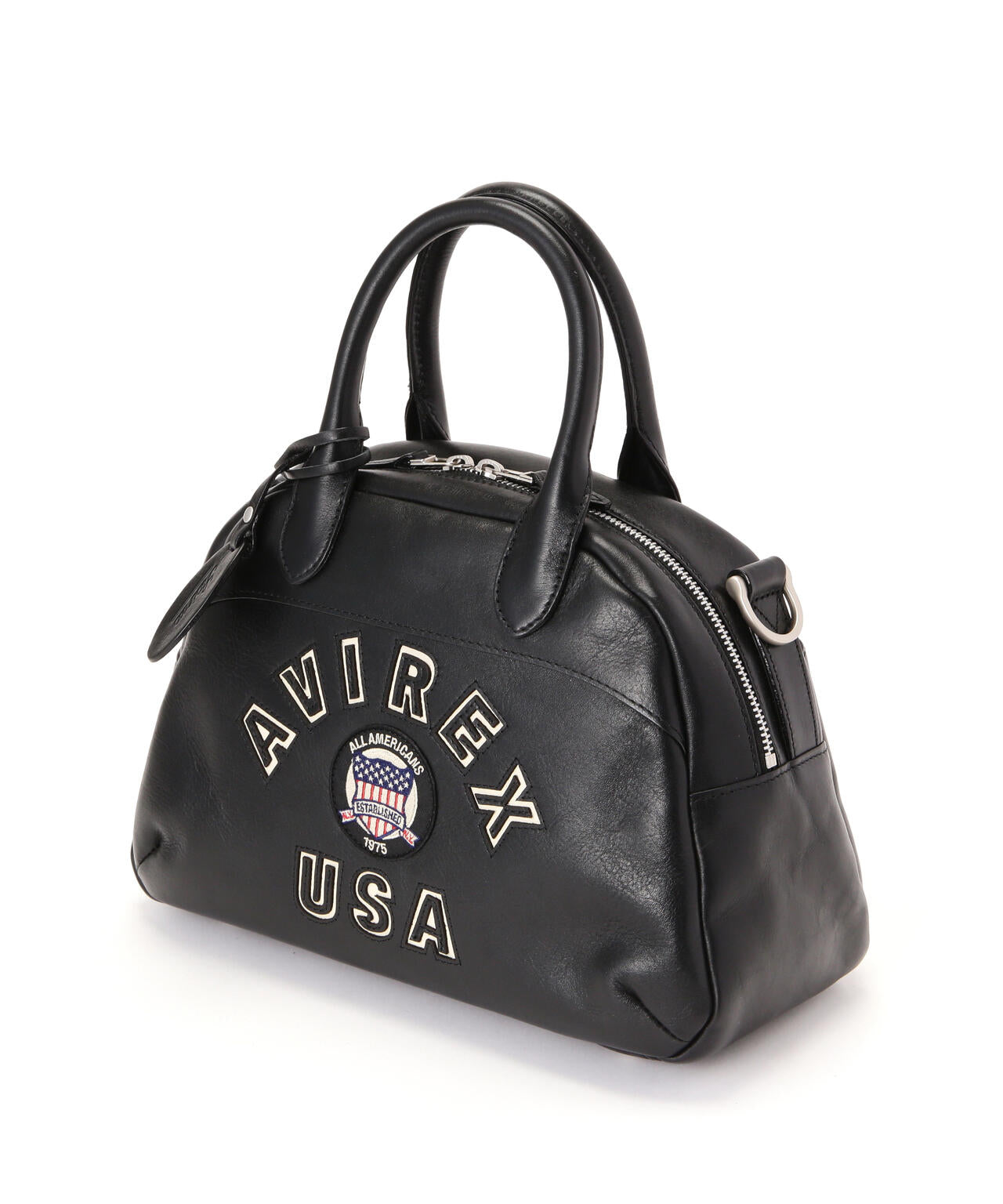 VARSITY LEATHER MINI-BOSTON BAG / AVX5625
