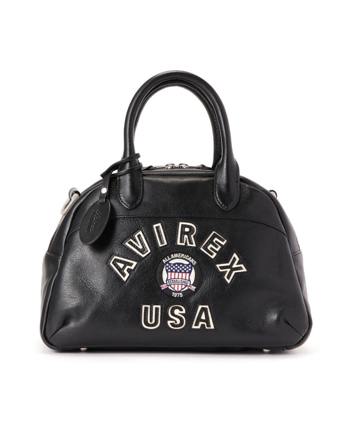 VARSITY LEATHER MINI-BOSTON BAG / AVX5625