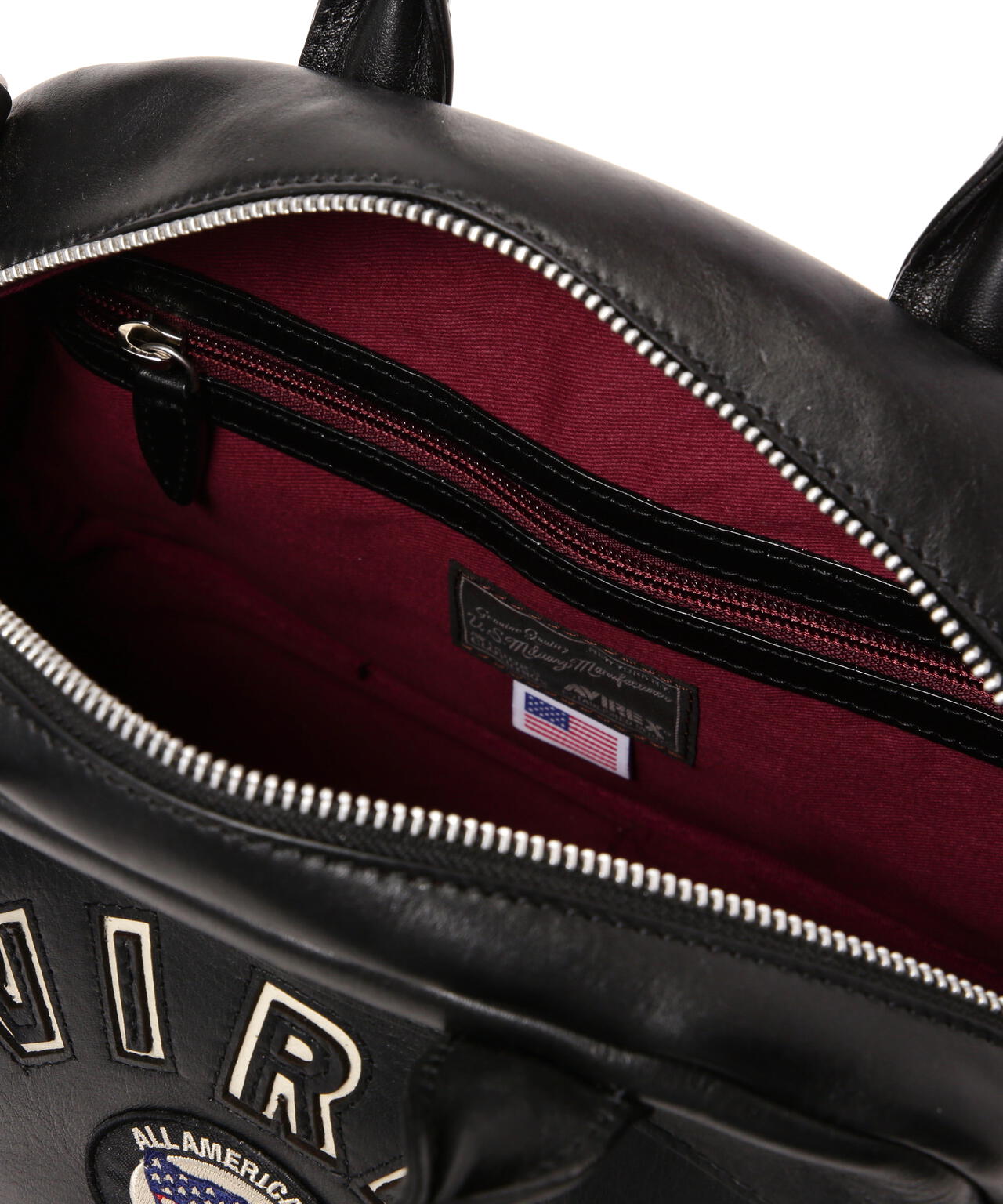 VARSITY LEATHER MINI-BOSTON BAG / AVX5625