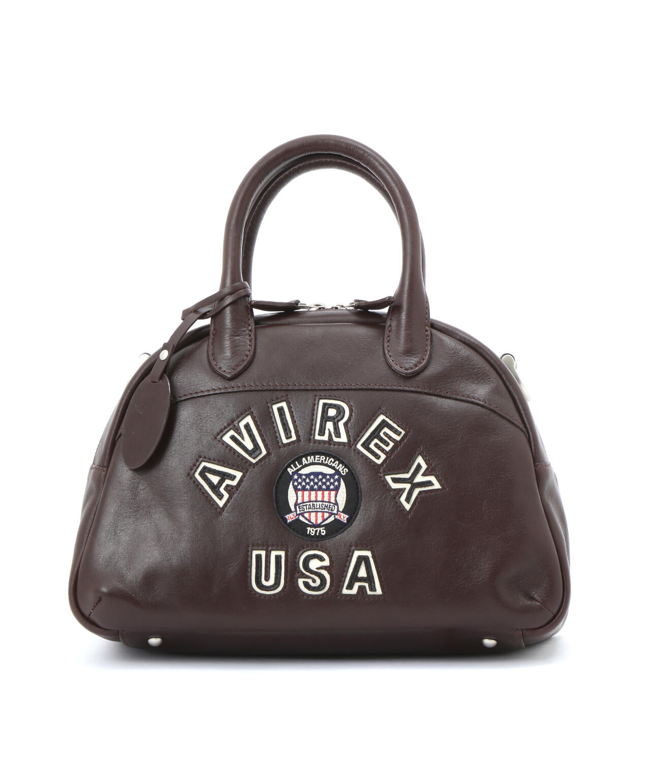 VARSITY LEATHER MINI-BOSTON BAG / AVX5625