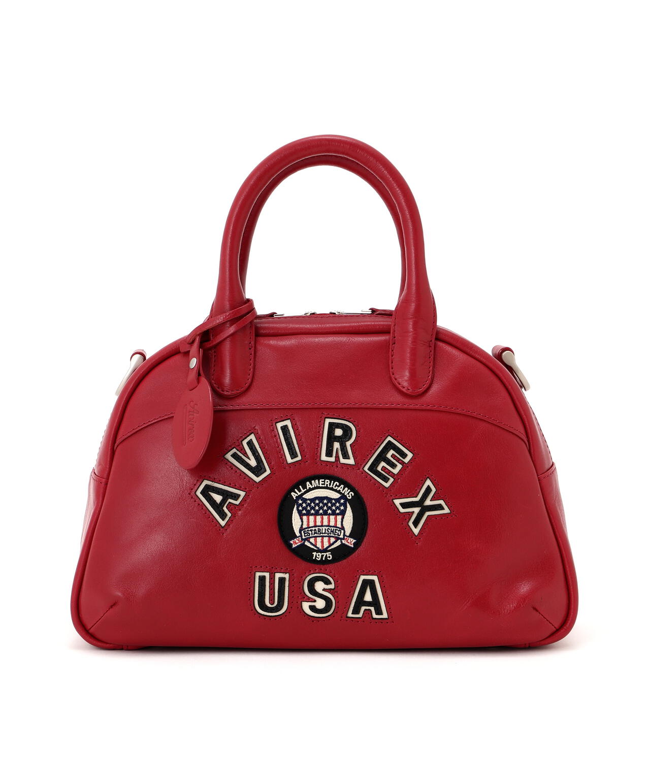 VARSITY LEATHER MINI-BOSTON BAG / AVX5625