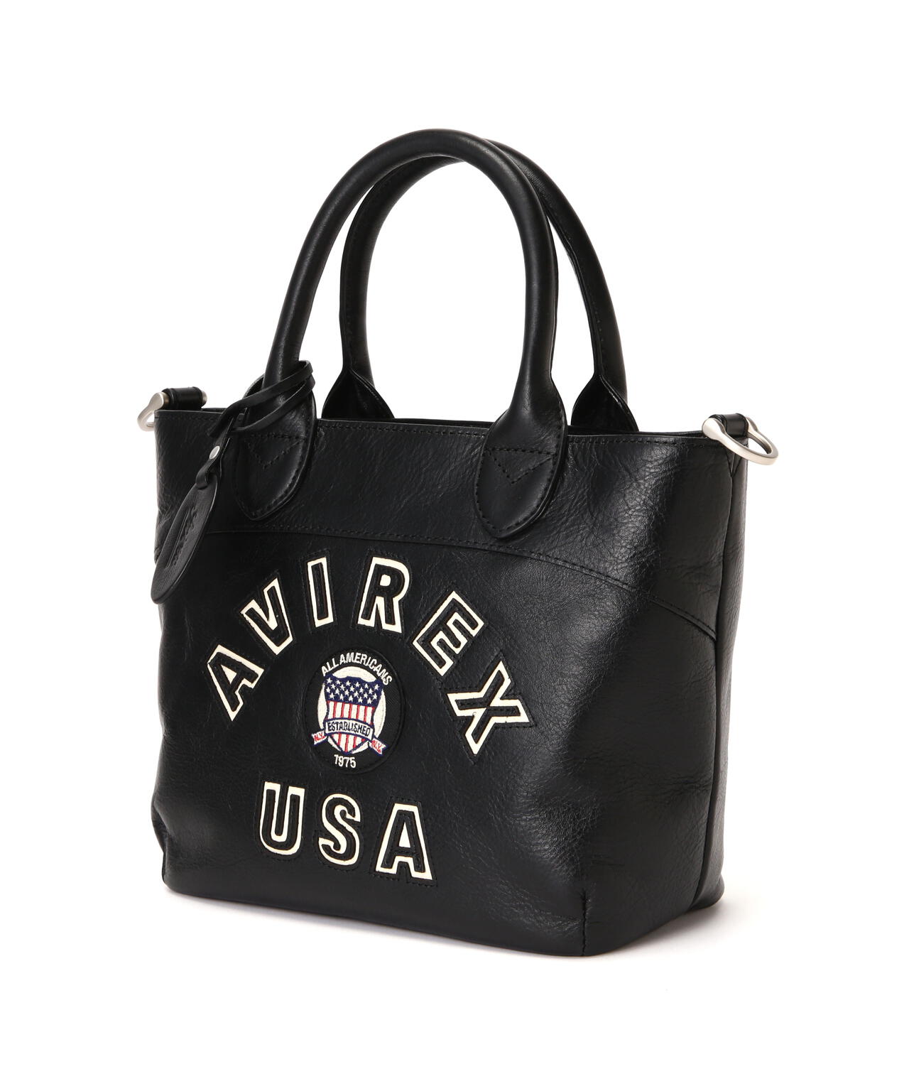 《直営店限定》VARSITY LEATHER MINI TOTE BAG / AVX5626