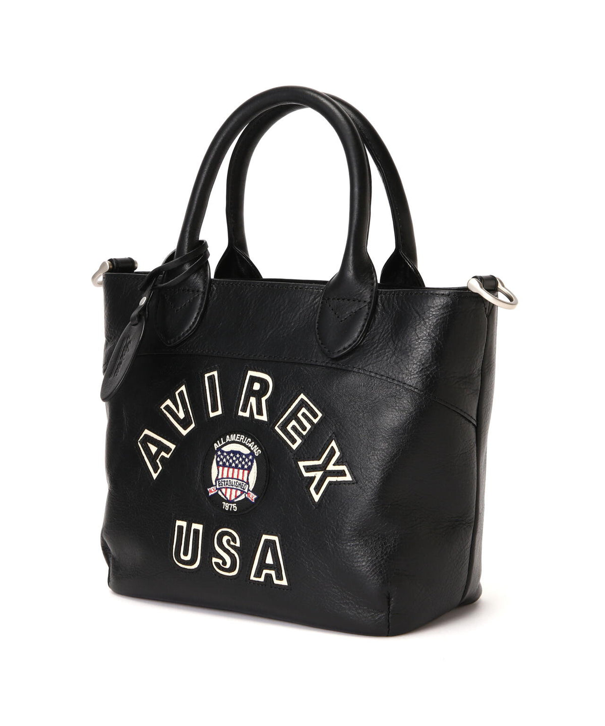 VARSITY LEATHER MINI TOTE BAG / AVX5626