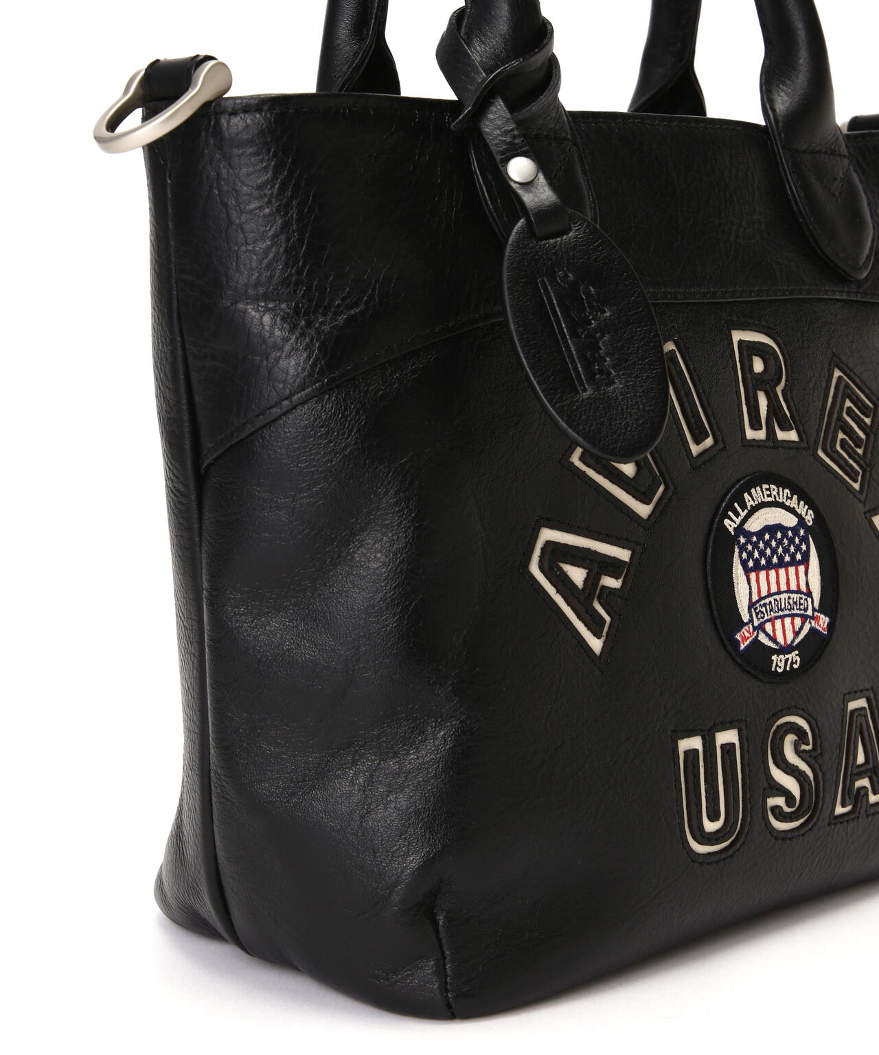 《直営店限定》VARSITY LEATHER MINI TOTE BAG / AVX5626