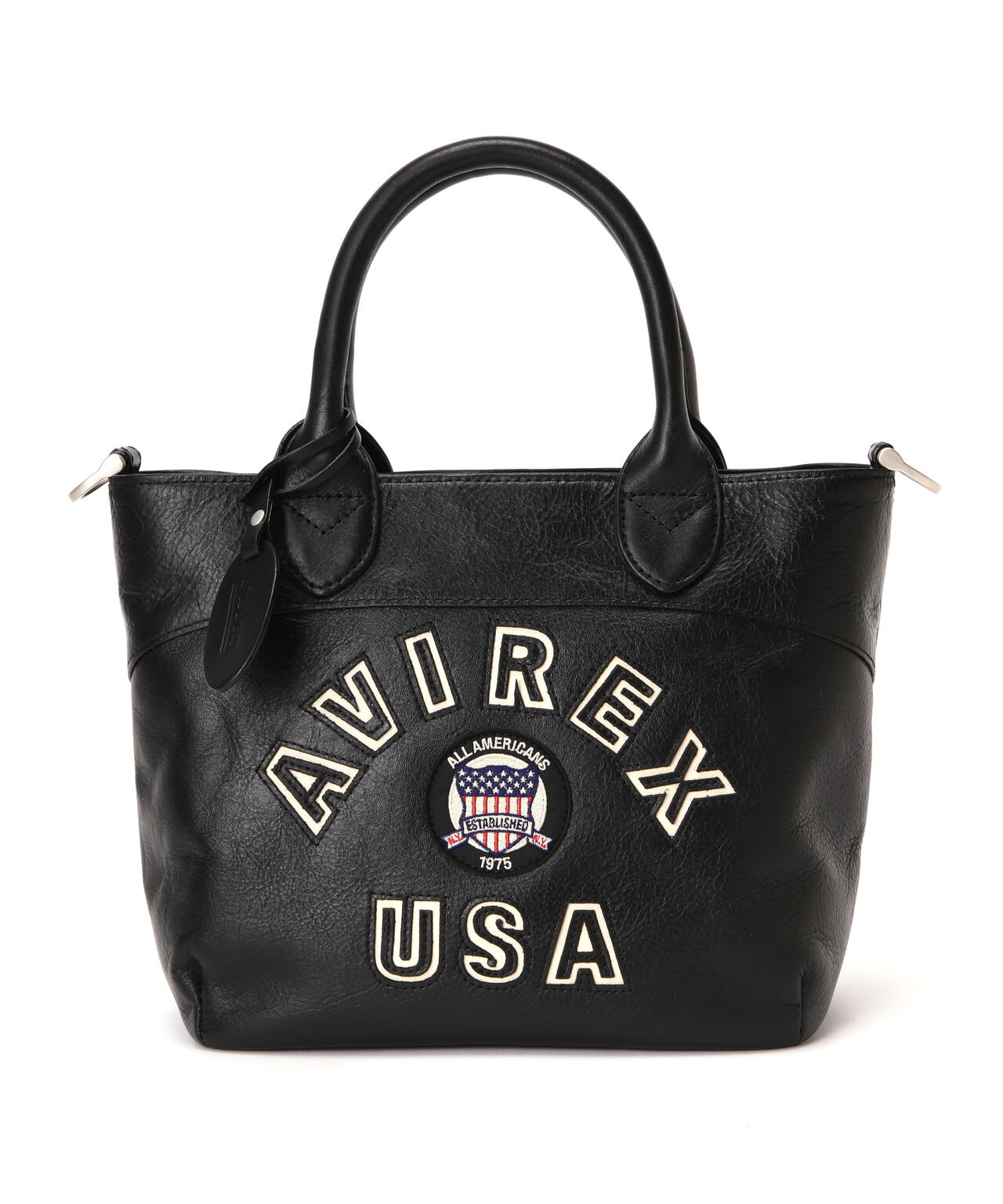 《直営店限定》VARSITY LEATHER MINI TOTE BAG / AVX5626