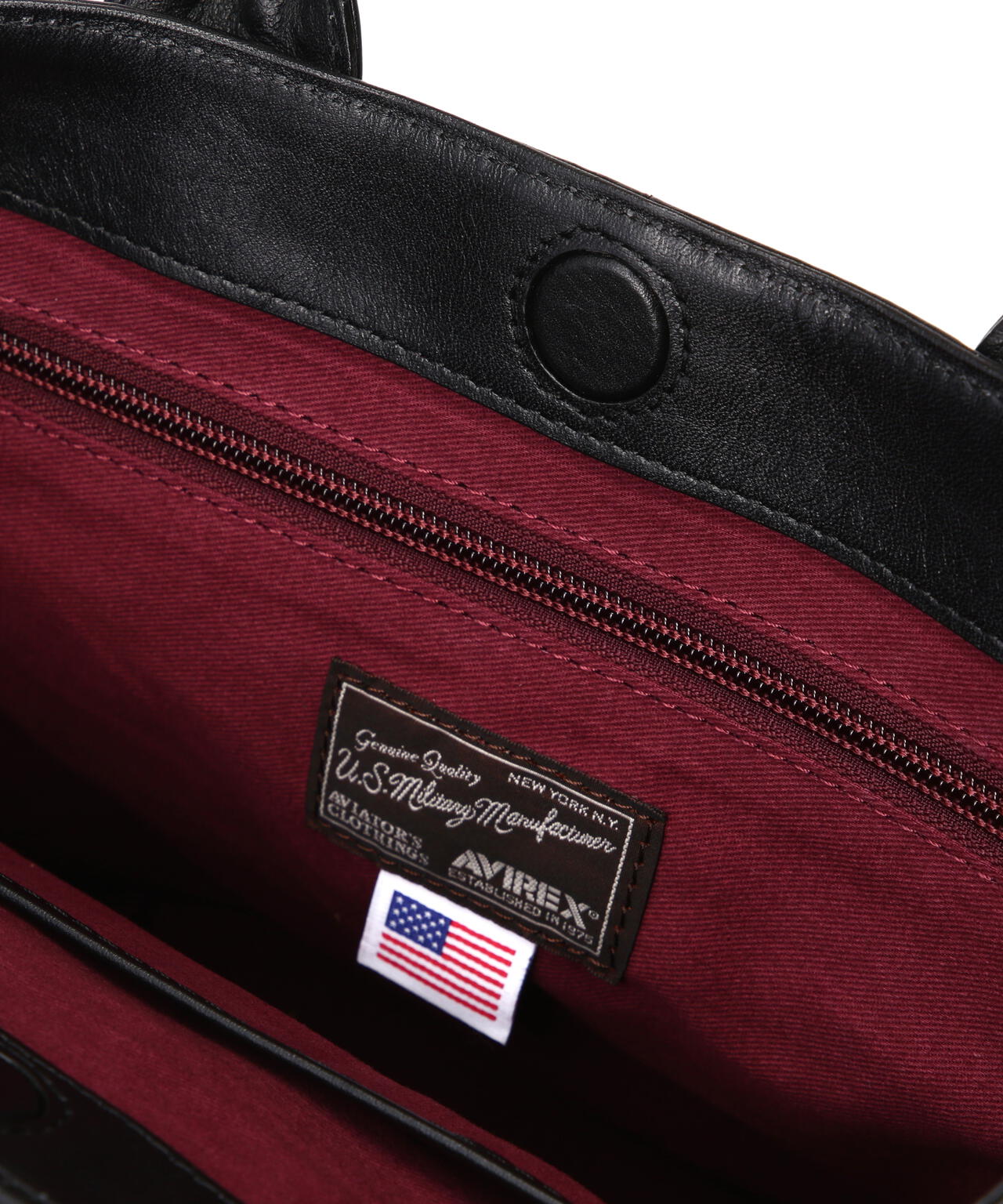 VARSITY LEATHER MINI TOTE BAG / AVX5626