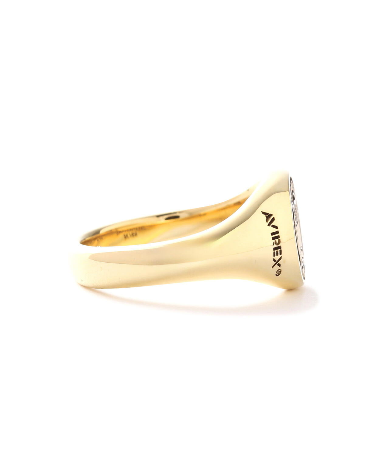 《AVIREXby J.H.M CO.,LTD. 》"VARSITY" SIGNATURE RING GOLD PLATED /