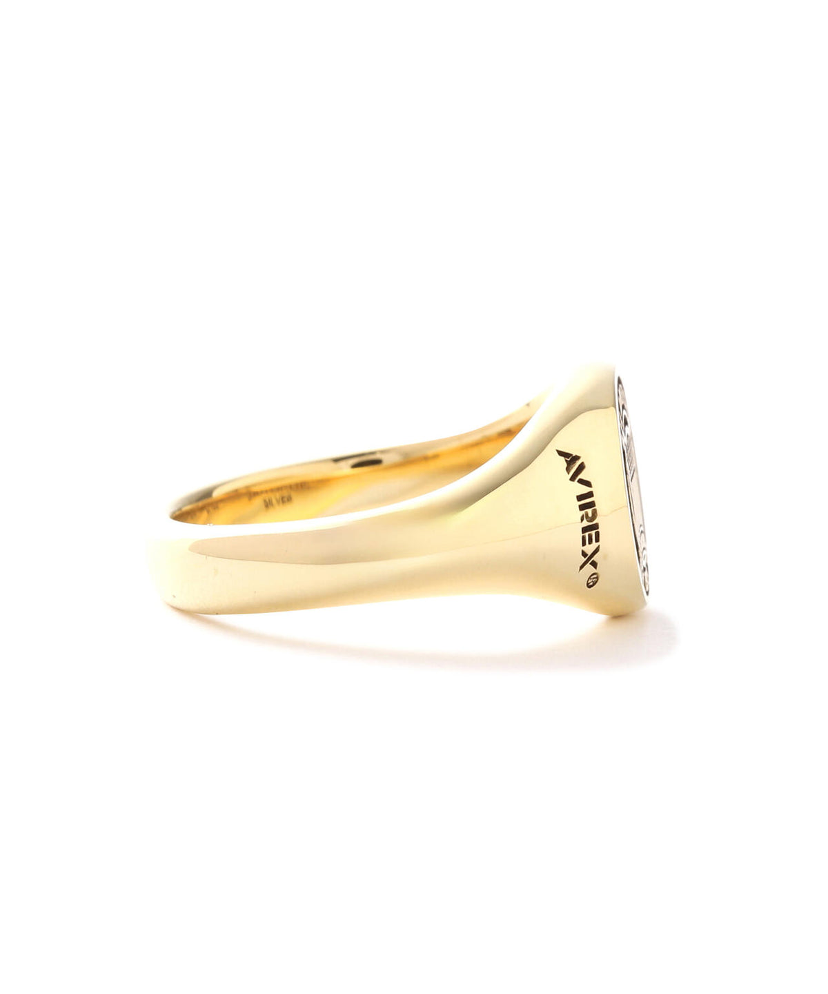 《AVIREXby J.H.M CO.,LTD. 》"VARSITY" SIGNATURE RING GOLD PLATED /