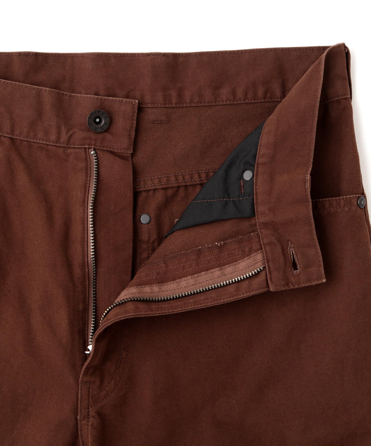 LEATHER PATCH DUCK DOUBLE KNEE PANTS