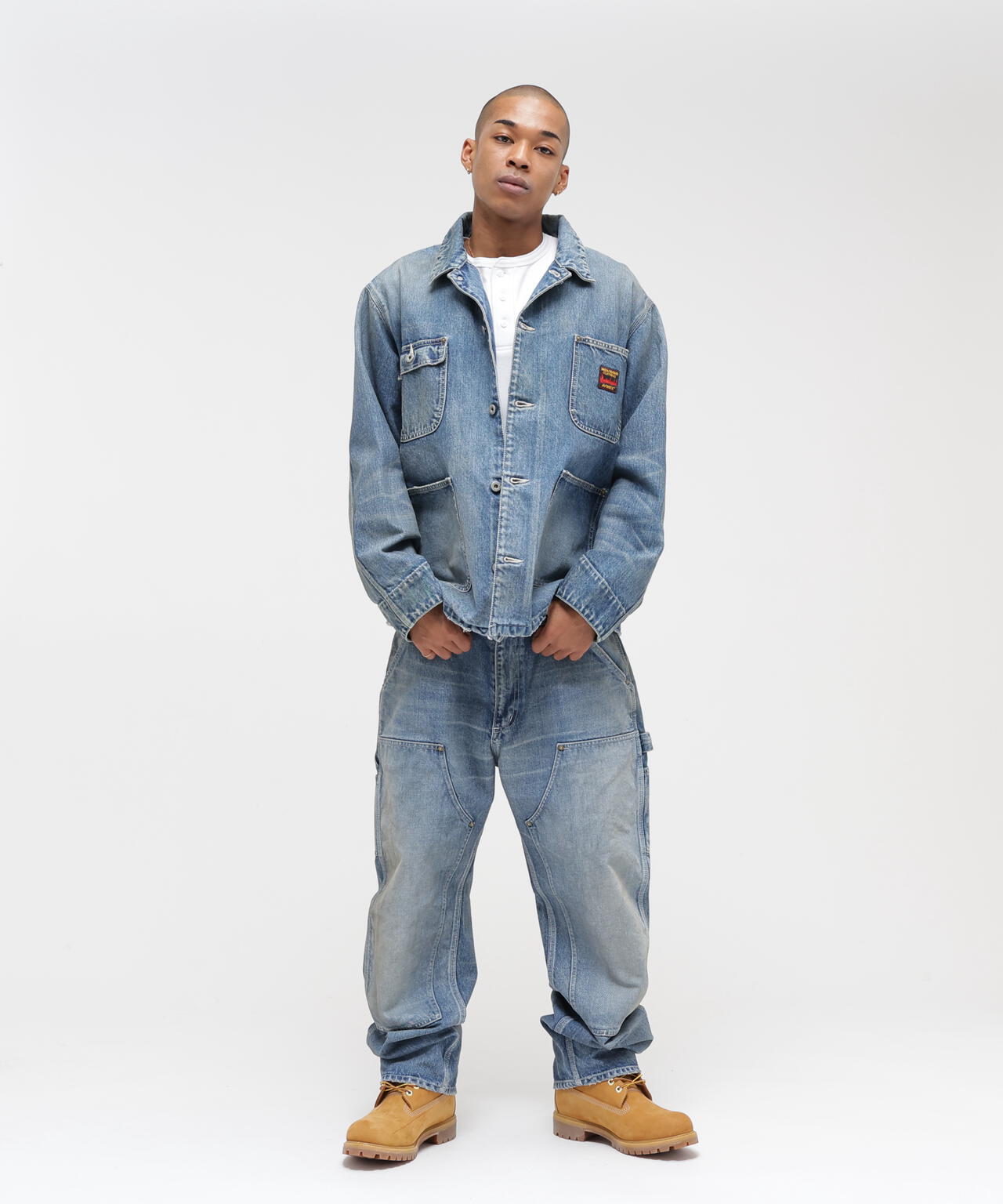 《AVIREX|MOANDMO CLOTHING》DOUBLE KNEE DENIM PANTS