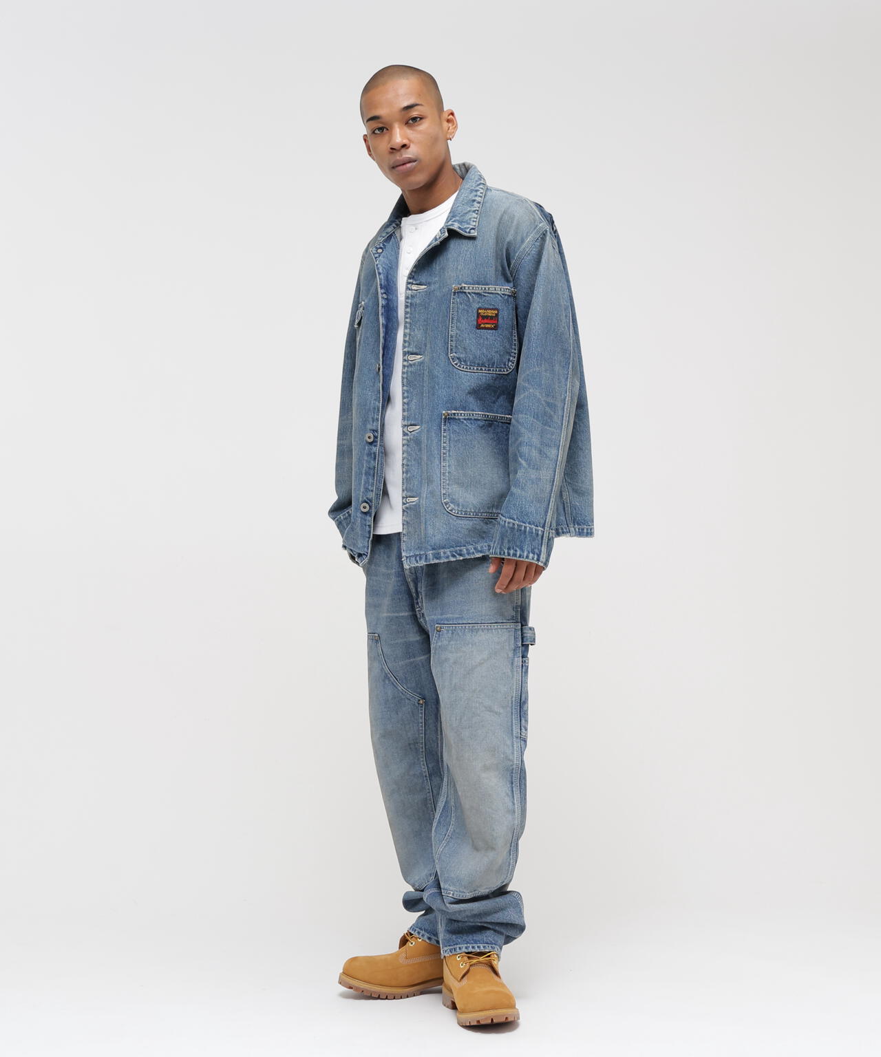 《AVIREX|MOANDMO CLOTHING》DOUBLE KNEE DENIM PANTS