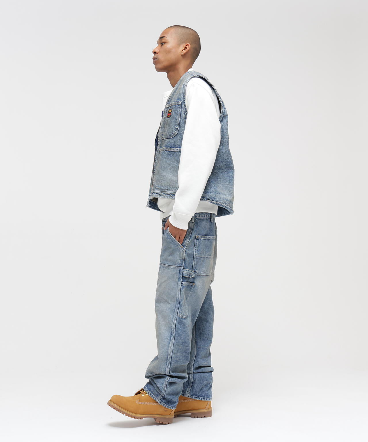 《AVIREX|MOANDMO CLOTHING》DOUBLE KNEE DENIM PANTS