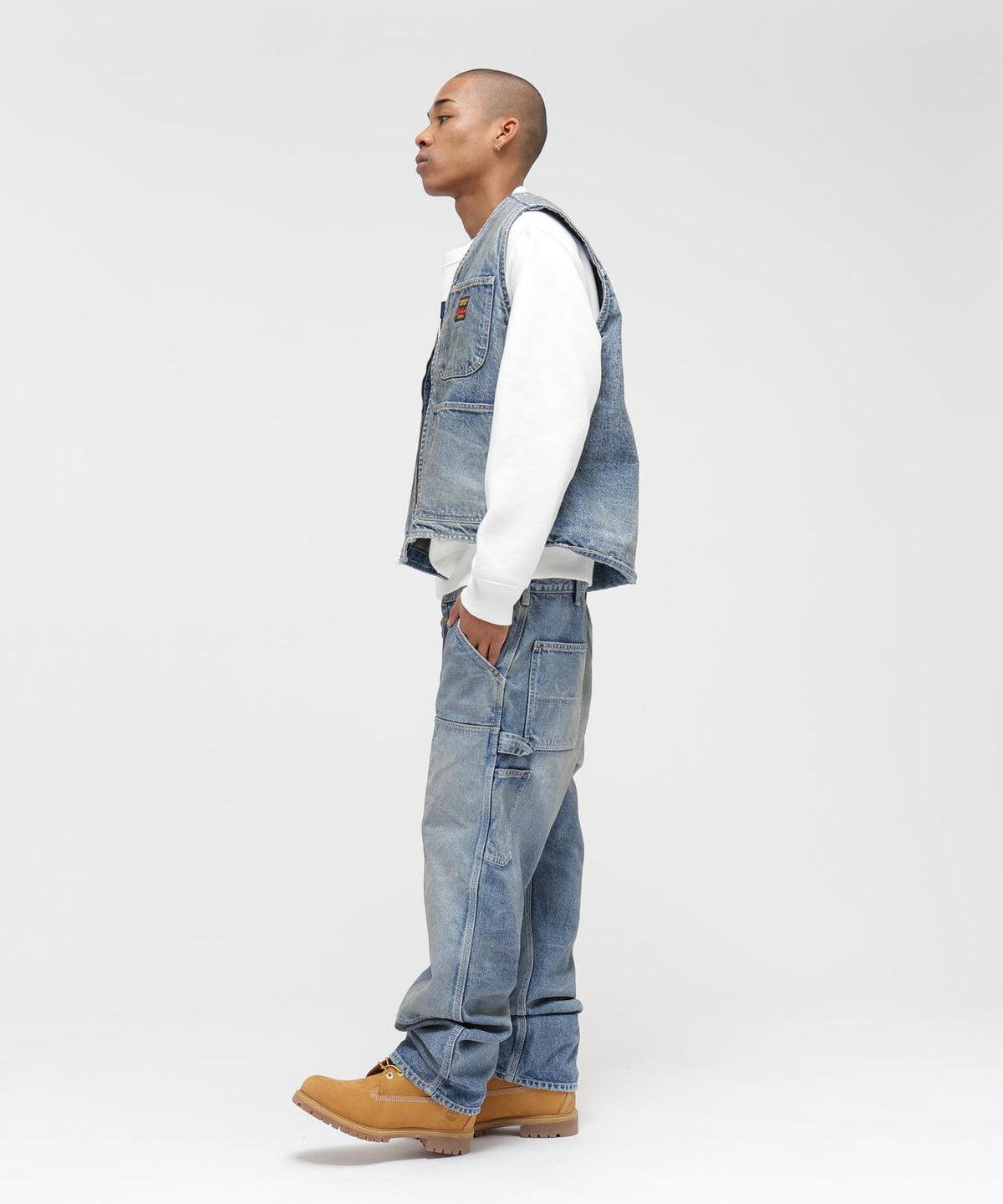 《AVIREX|MOANDMO CLOTHING》DOUBLE KNEE DENIM PANTS