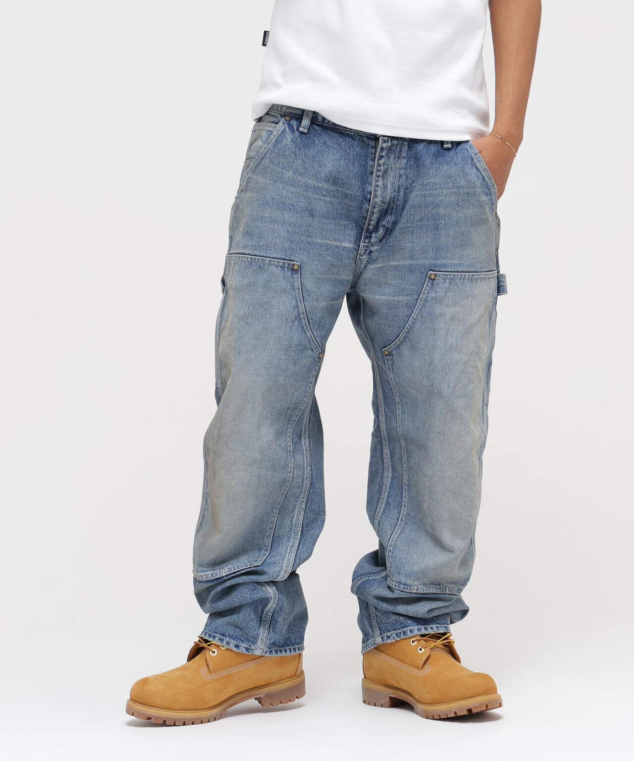 《AVIREX|MOANDMO CLOTHING》DOUBLE KNEE DENIM PANTS