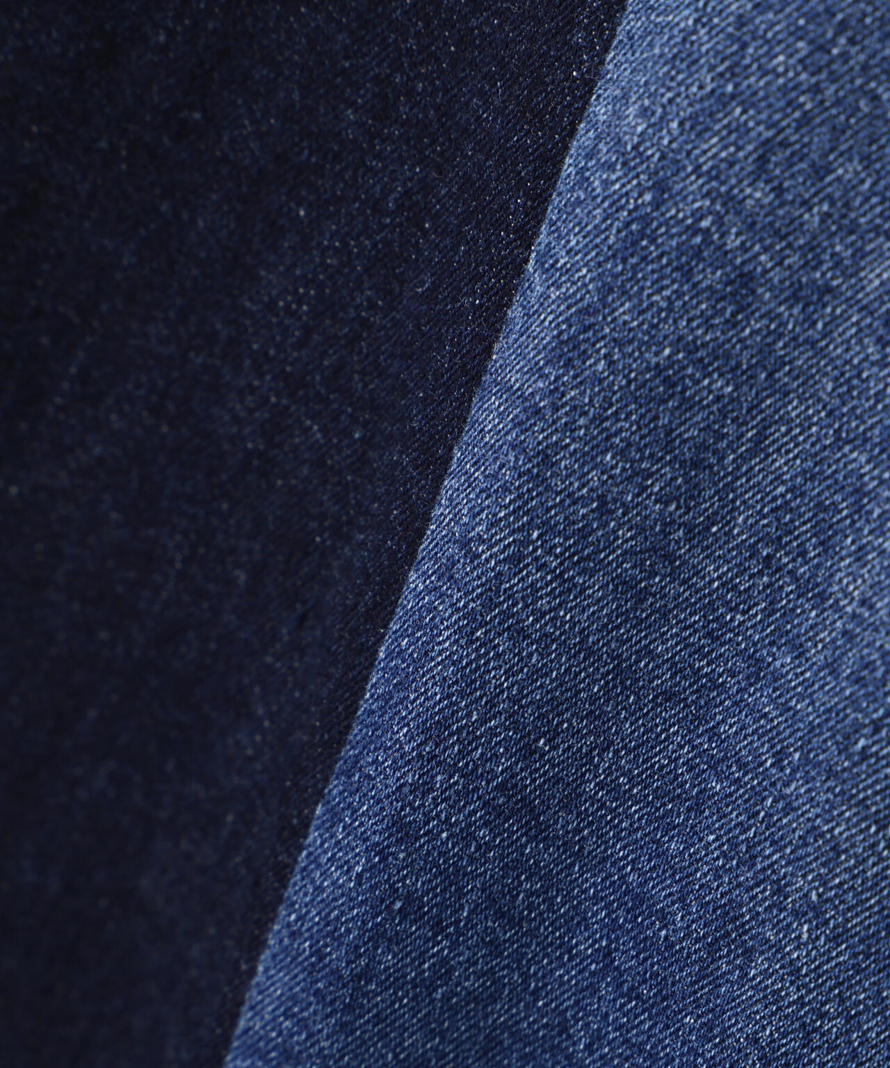 WAIST RIB COLOR BLOCKED DENIM PANTS