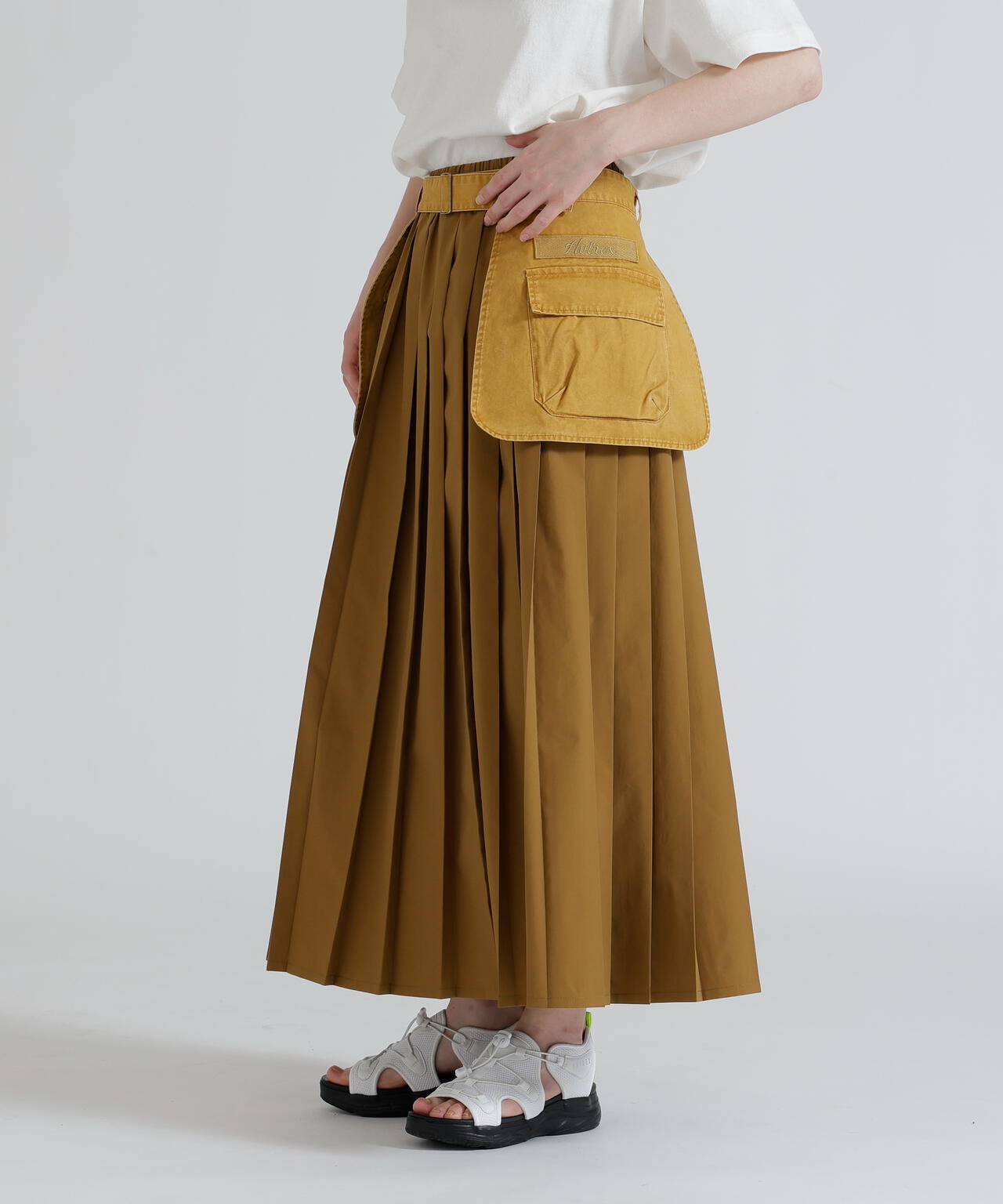 MILITARY POCKET BELT POUCH PLEATED SKIRT