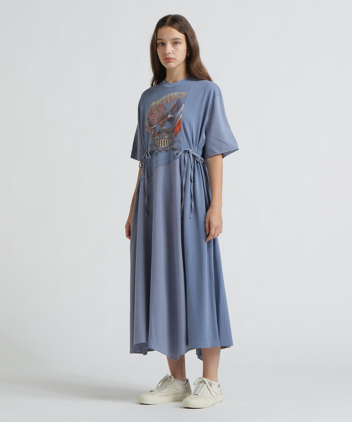 《直営店限定》REMAKE‐STYLE DRESS WITH EAGLE PRINT