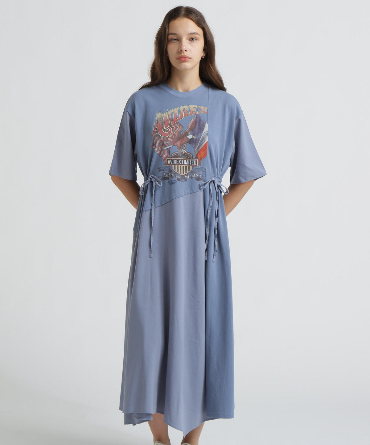 《直営店限定》REMAKE‐STYLE DRESS WITH EAGLE PRINT