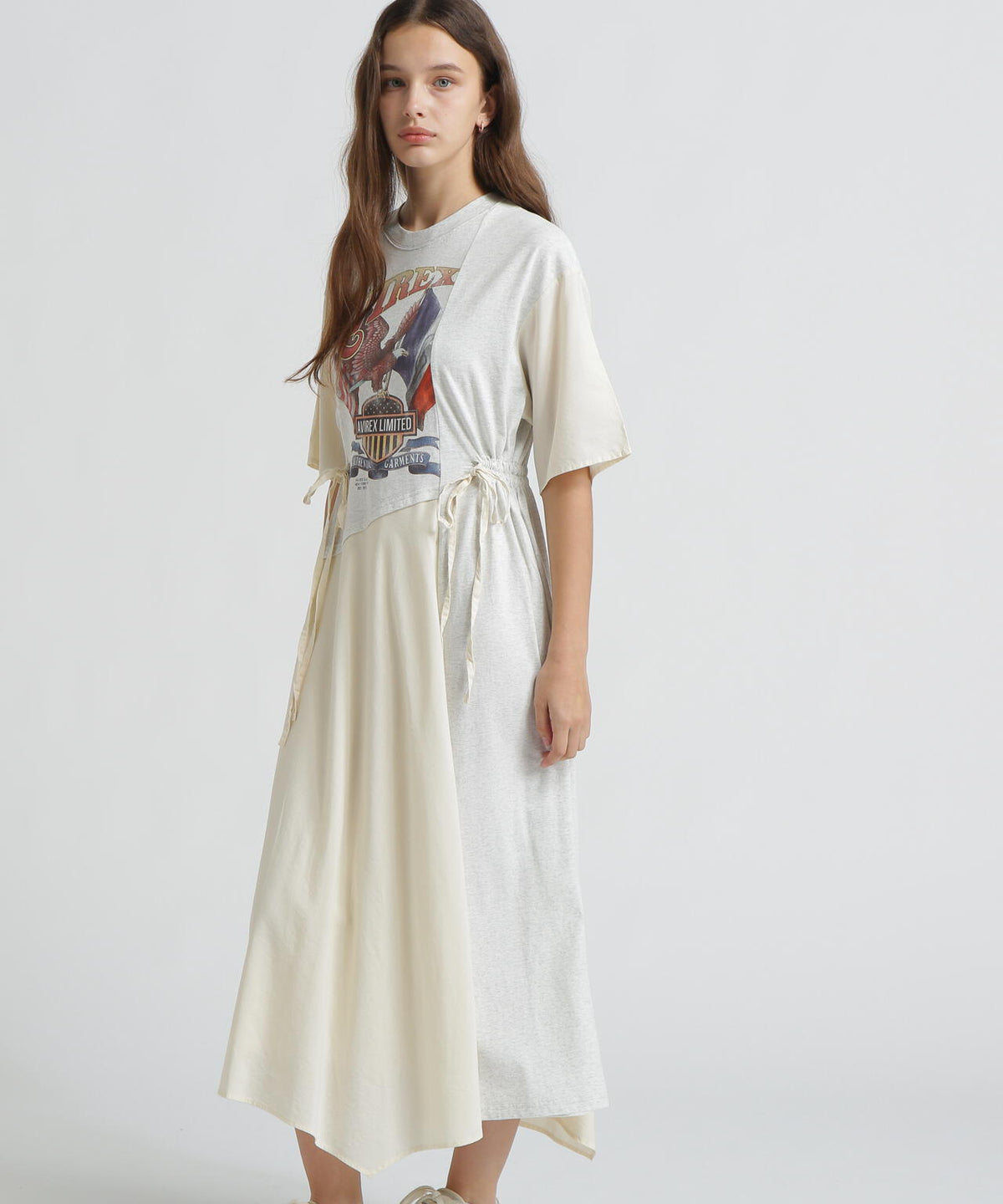 《直営店限定》REMAKE‐STYLE DRESS WITH EAGLE PRINT