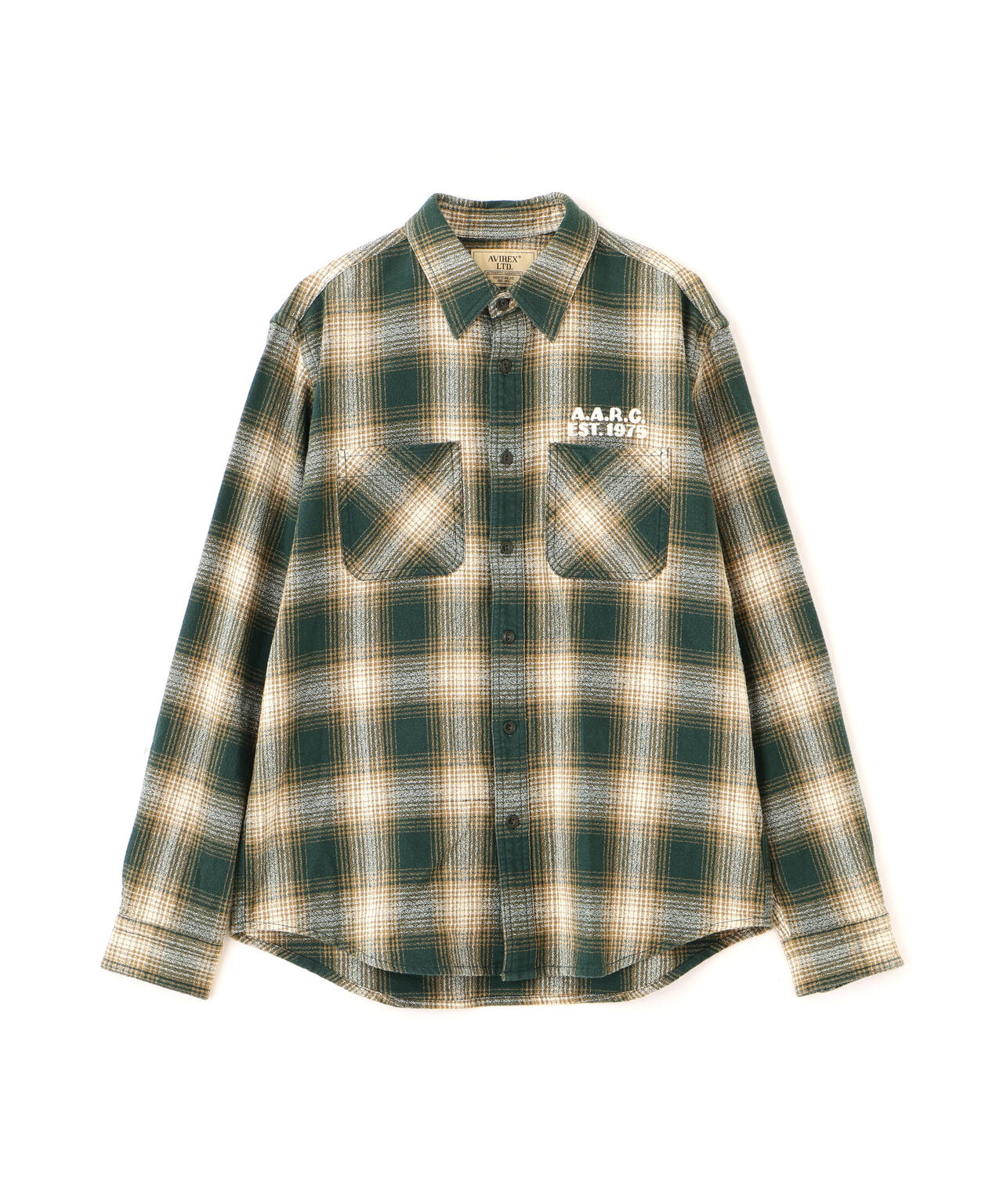 《A.A.R.C》OMBRE CHECK EMB SHIRT