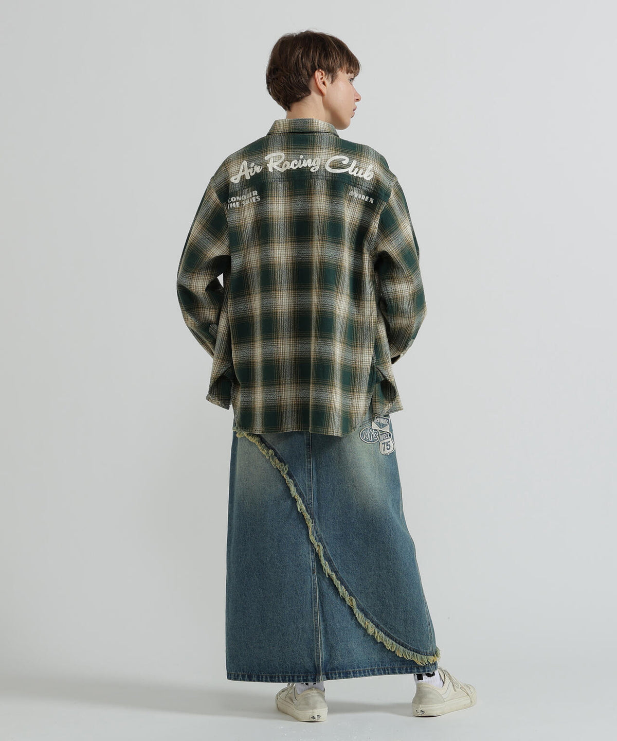 《WOMAN》OMBRE CHECK SHIRT