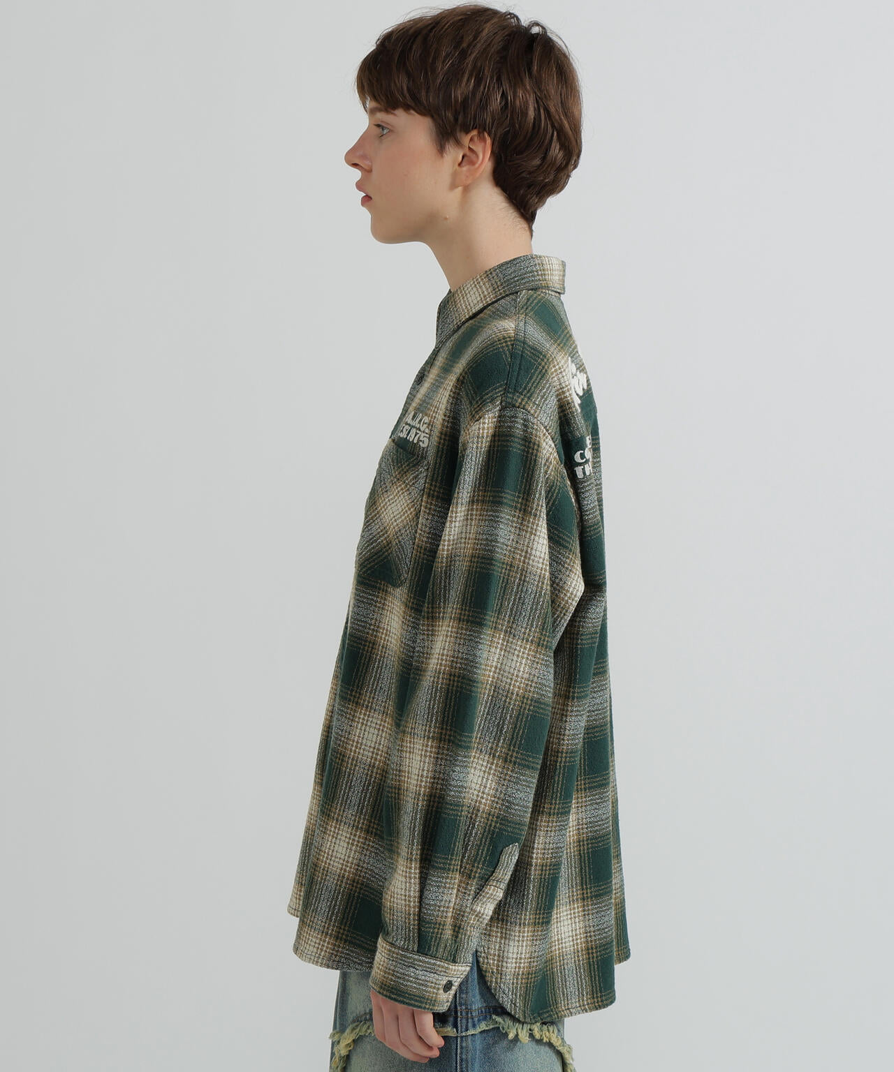 《WOMAN》OMBRE CHECK SHIRT