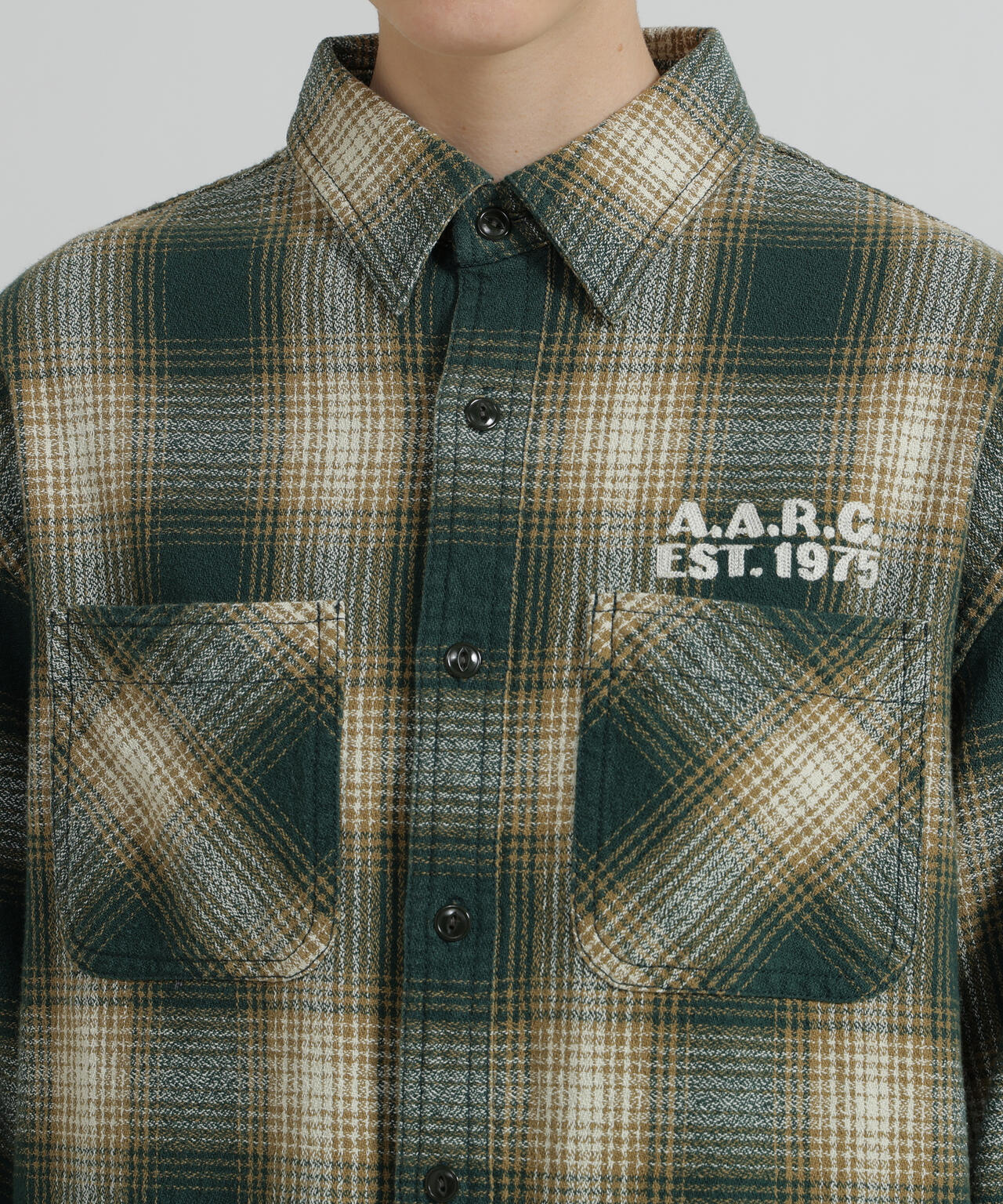 <WOMAN>OMBRE CHECK SHIRT