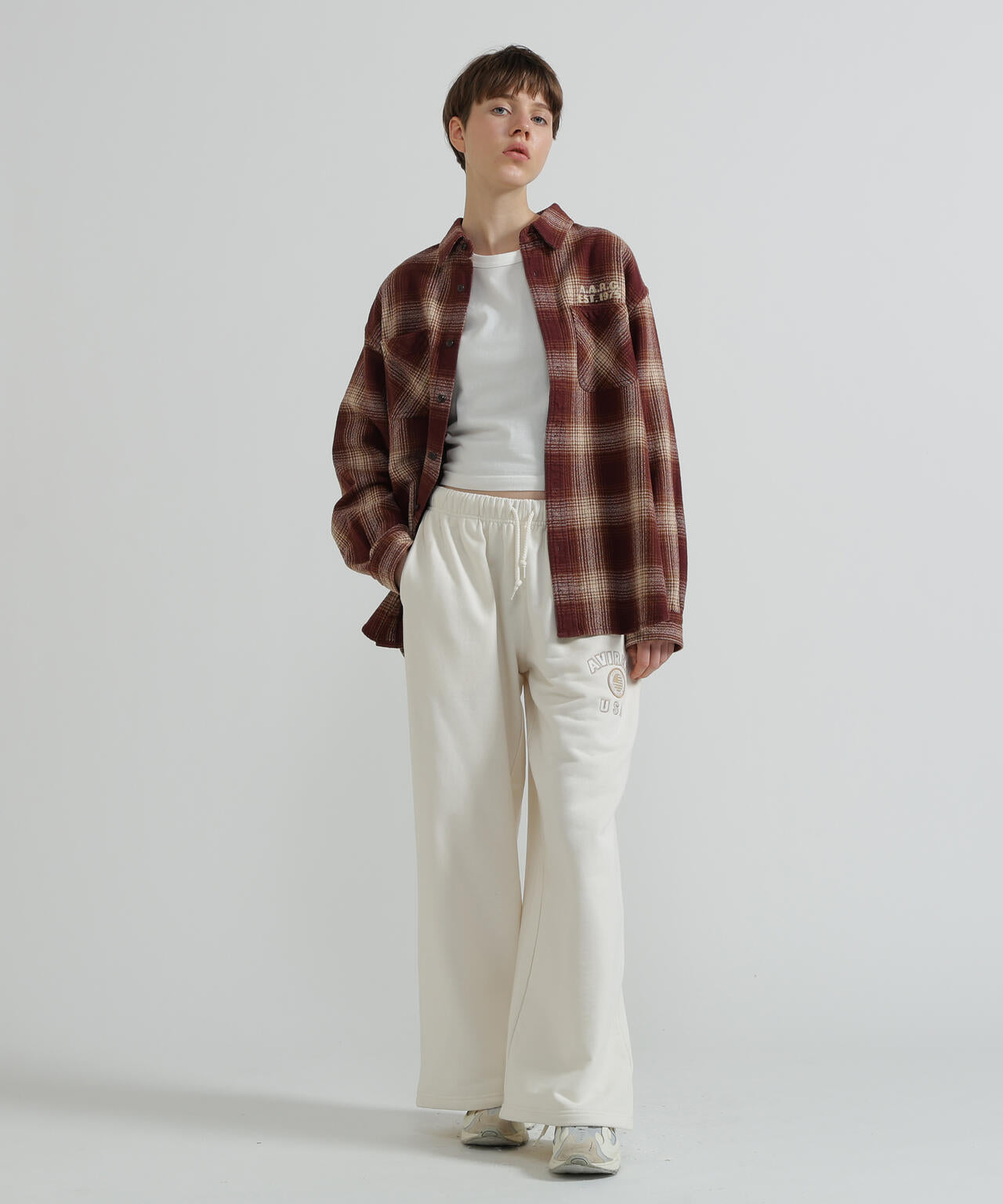 《WOMAN》OMBRE CHECK SHIRT