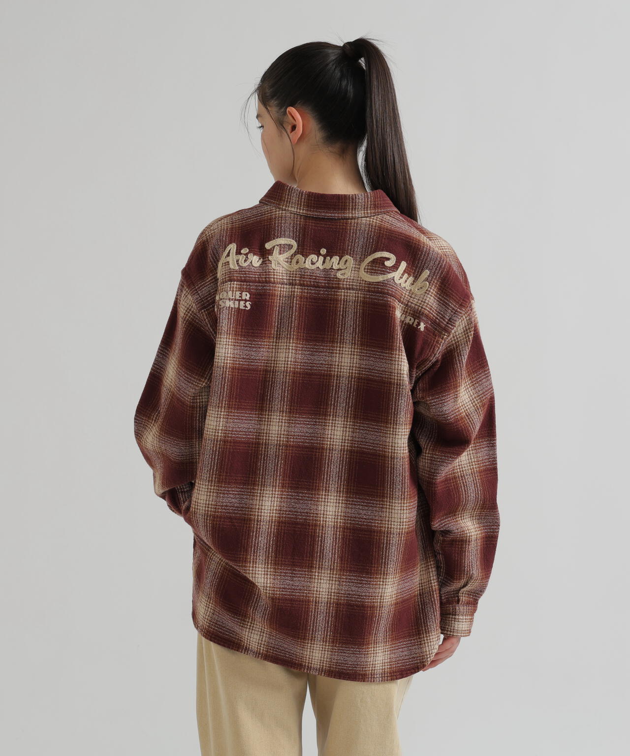 《WOMAN》OMBRE CHECK SHIRT