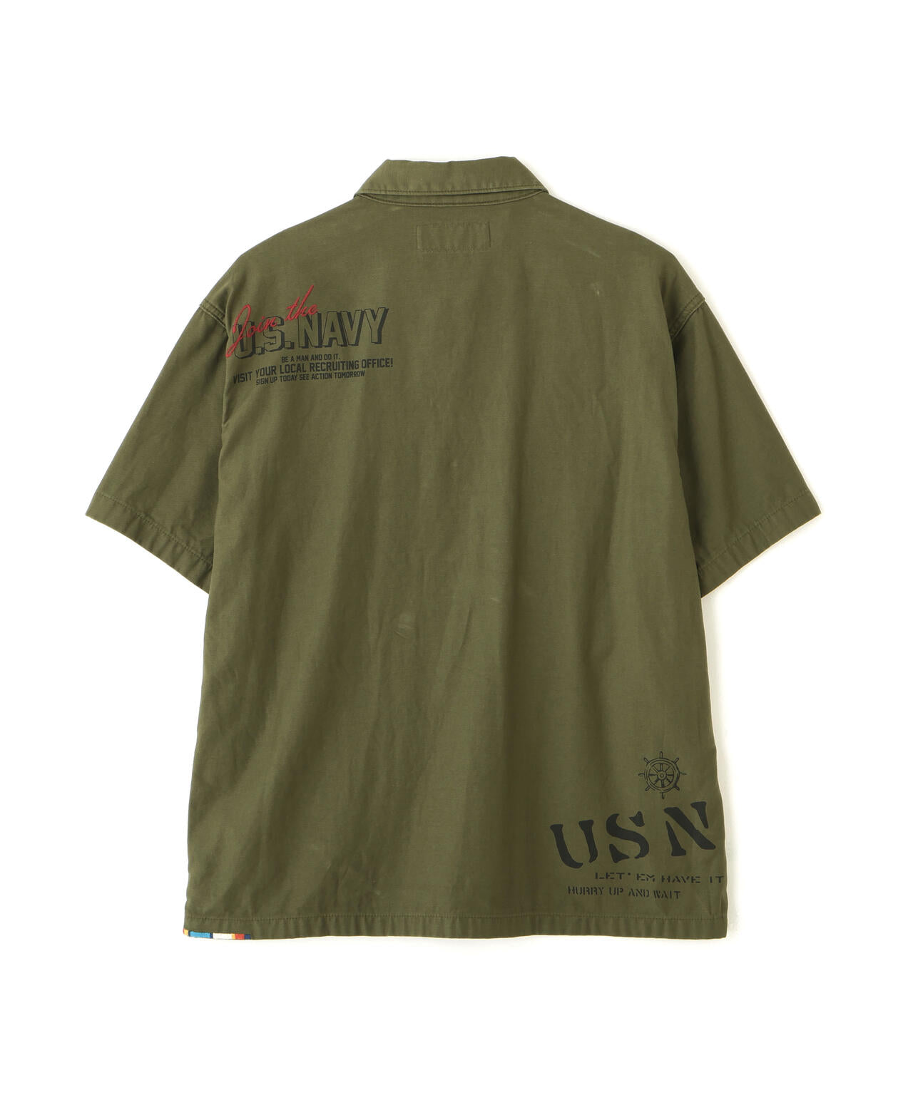 AGED-LOOK S/S UTILITY SHIRT