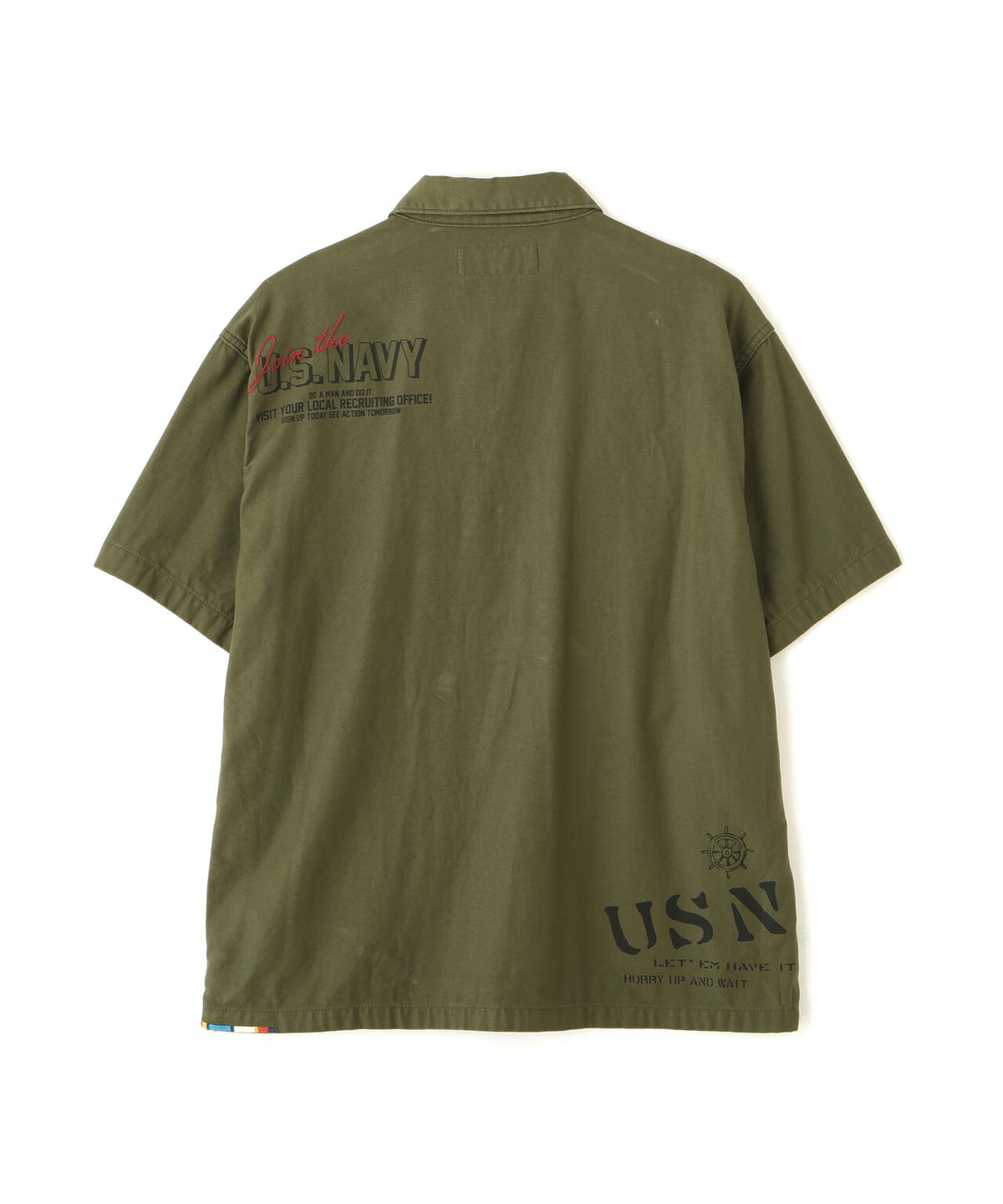 AGED-LOOK S/S UTILITY SHIRT