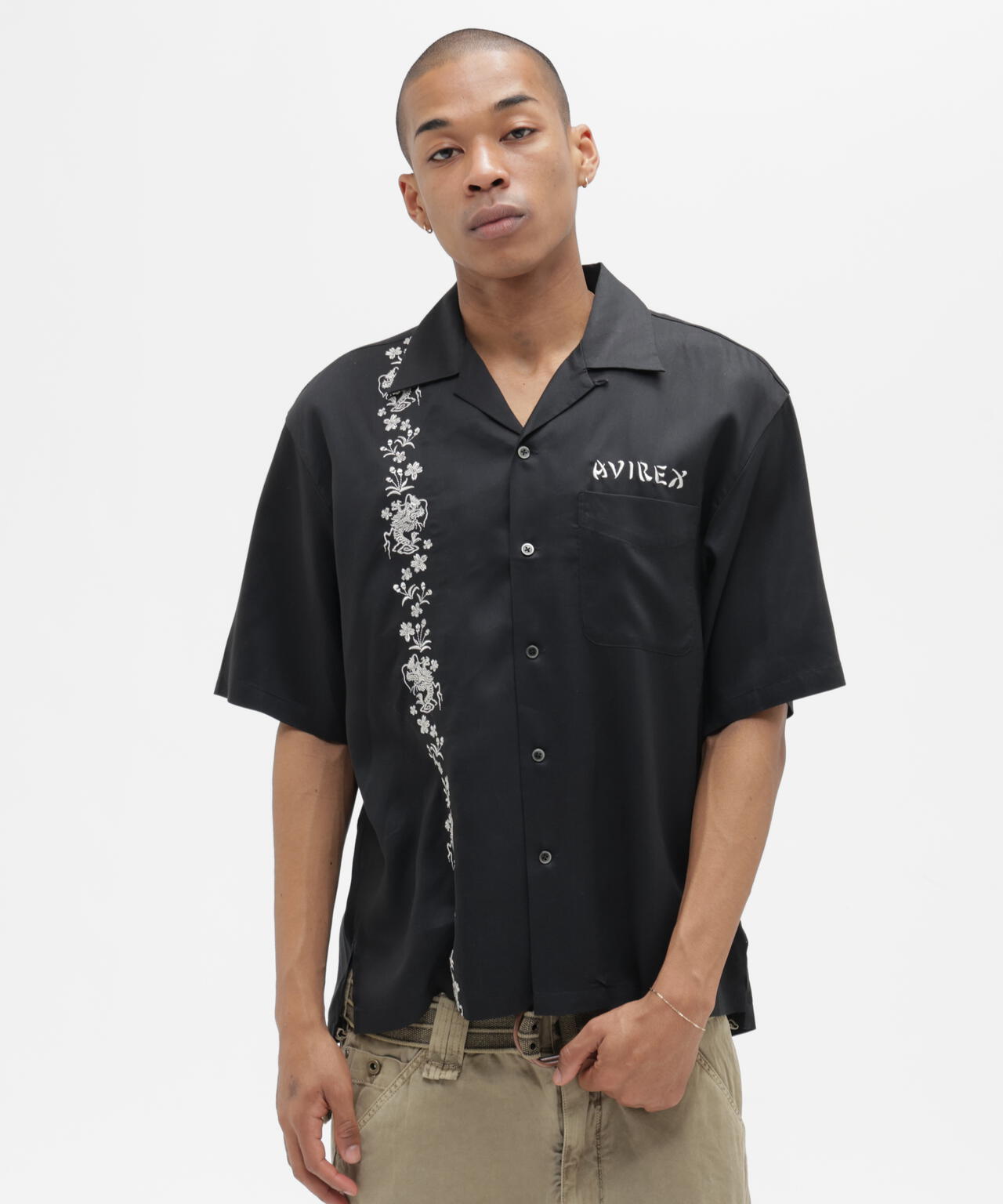 SOUVENIR S/S SHIRT”DRAGON &CHERRY BLOSSOMS”