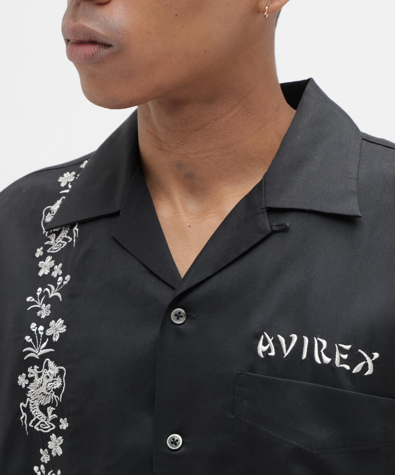 SOUVENIR S/S SHIRT”DRAGON &CHERRY BLOSSOMS”