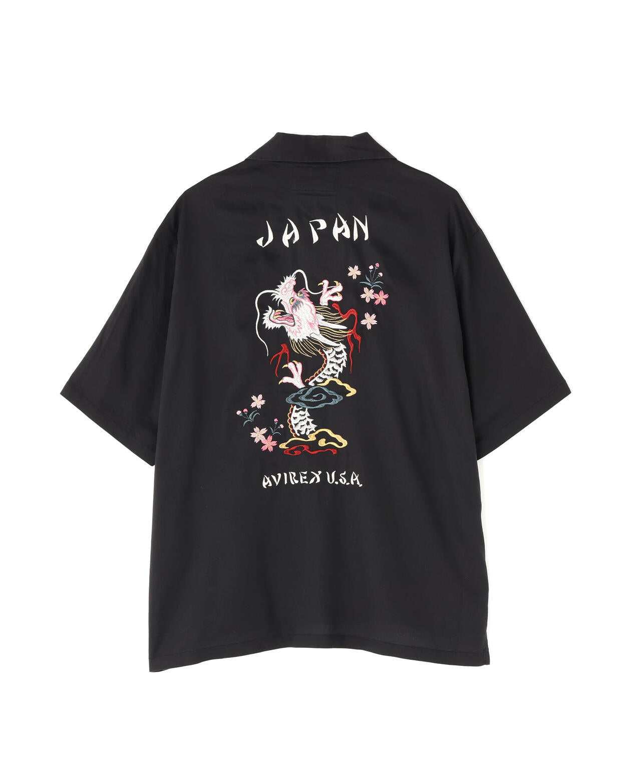 SOUVENIR S/S SHIRT”DRAGON &CHERRY BLOSSOMS”