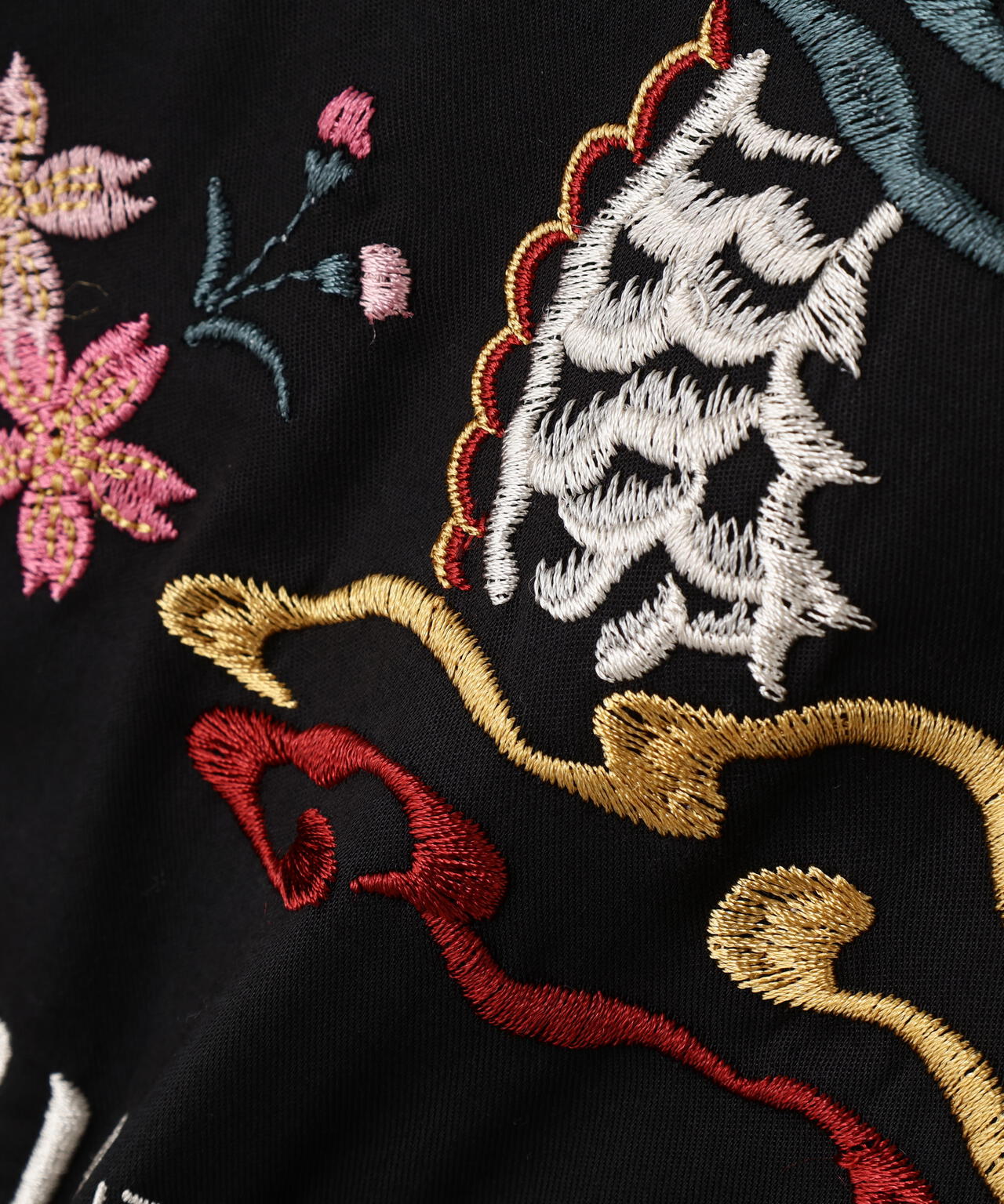 SOUVENIR S/S SHIRT”DRAGON &CHERRY BLOSSOMS”