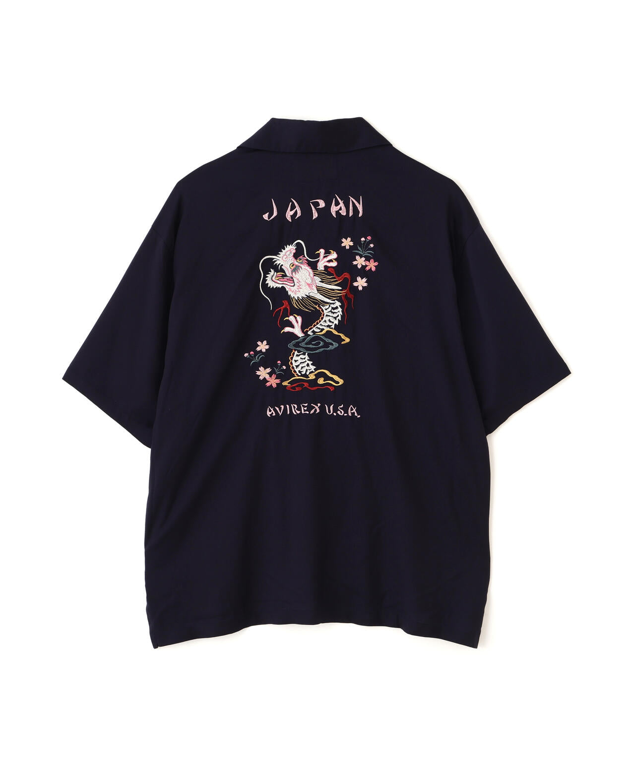 SOUVENIR S/S SHIRT”DRAGON &CHERRY BLOSSOMS”