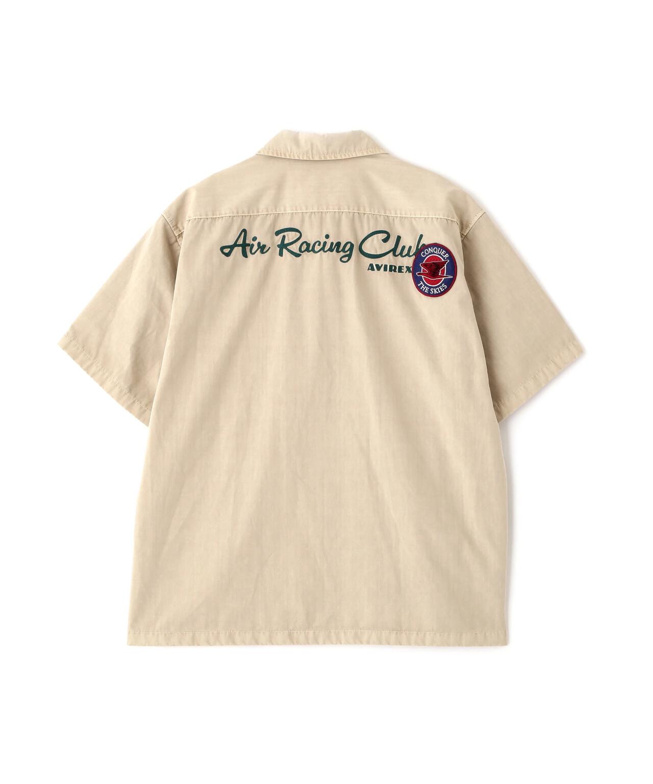 《A.A.R.C》FADED PATCHED S/S ZIP WORK SHIRT