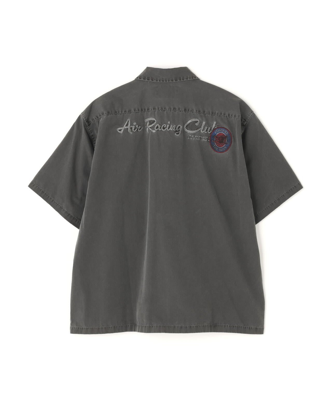 《A.A.R.C》FADED PATCHED S/S ZIP WORK SHIRT