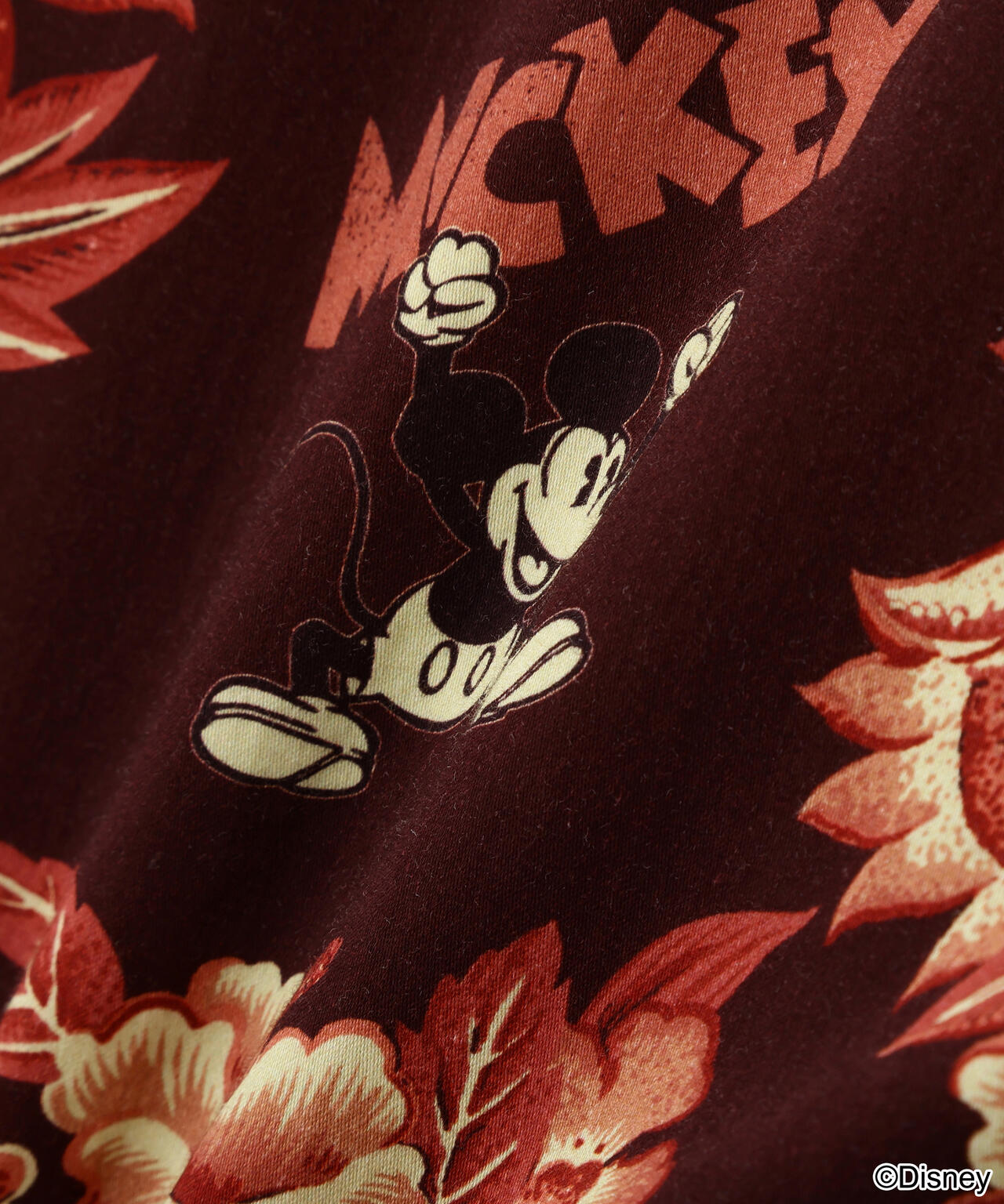 《Disney Collection》”HAWAIIAN HOLIDAY” ALOHA SHIRT / MICKEY MOUSE