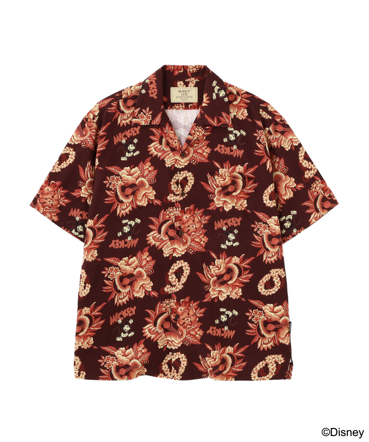 《Disney Collection》”HAWAIIAN HOLIDAY” ALOHA SHIRT / MICKEY MOUSE