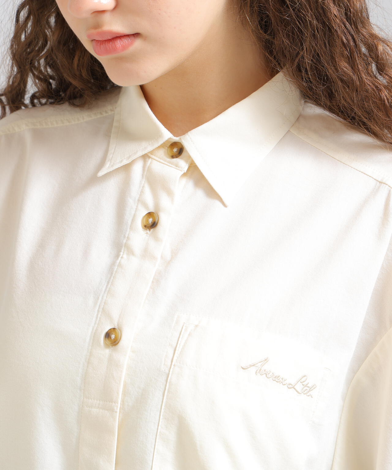 《WOMAN/直営店限定》H/S BACK GATHER DETAILS SHIRT